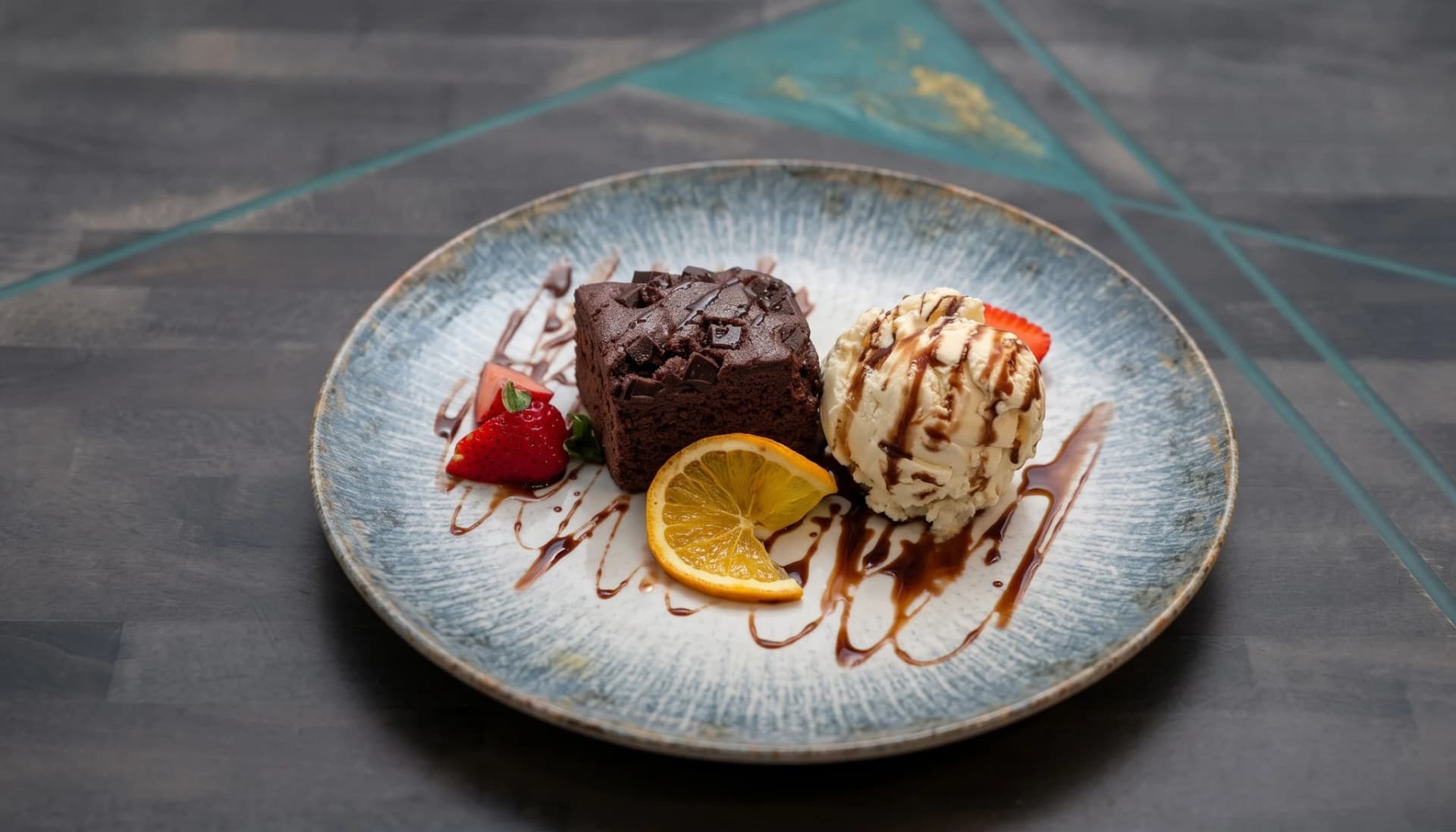 Warmer Brownie — Restaurant Kaspio Stade